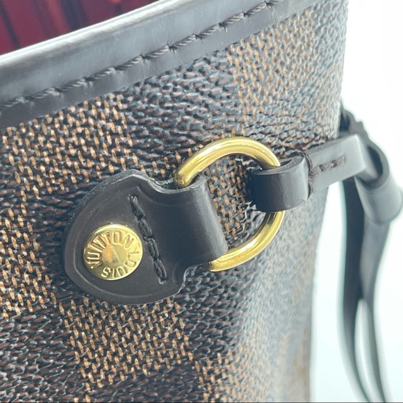 Louis Vuitton Neverfull Pm Damier Ebene with Pochette Authentic - Picture 10 of 12